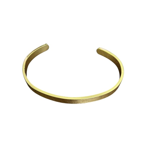 Gold Plated Cuff Bangle Bracelets Set for Women Non-Tarnish Stack Jewelry 4 pc - Picture 4 of 6